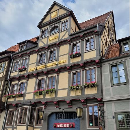 Hotel Zur Goldenen Sonne Quedlinburg Exteriér fotografie